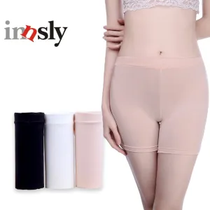 3 Pieces/Pack Safety Short Pants Under Skirts For Women Boyshorts Seamless Big Size Ladies Safety Boxer Panties Underwear Black