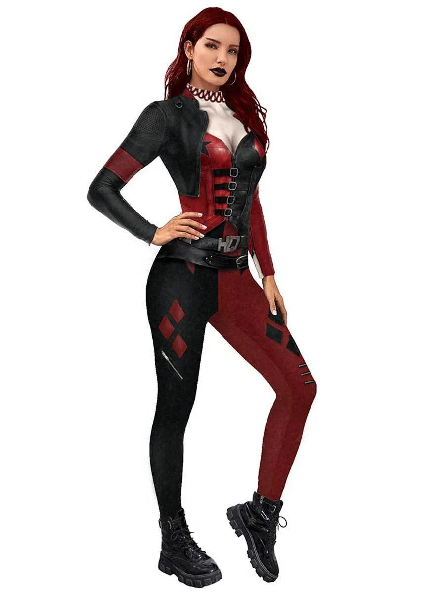 Anime Jester Full Body Jumpsuit