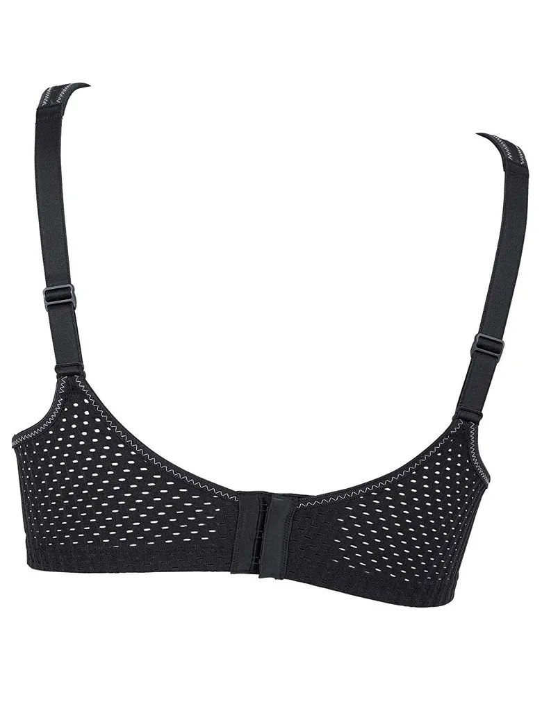 Anita Momentum 5519 Metallic Black Underwire Sports Bra