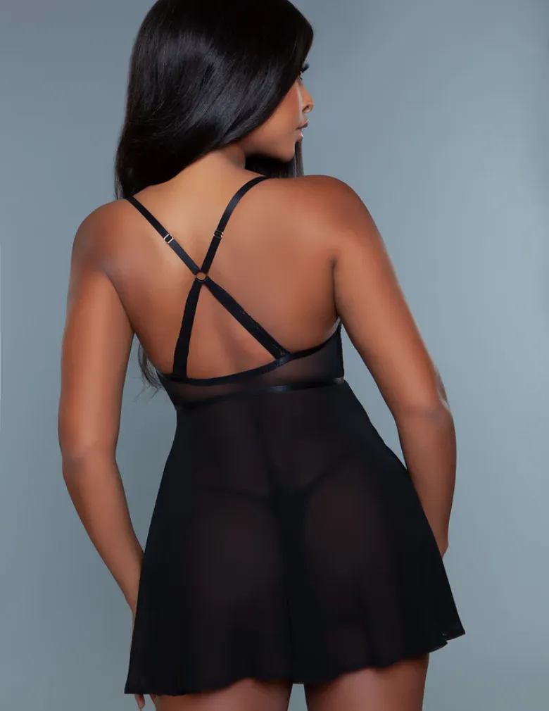 Be Wicked 2232 Madeline Babydoll Black
