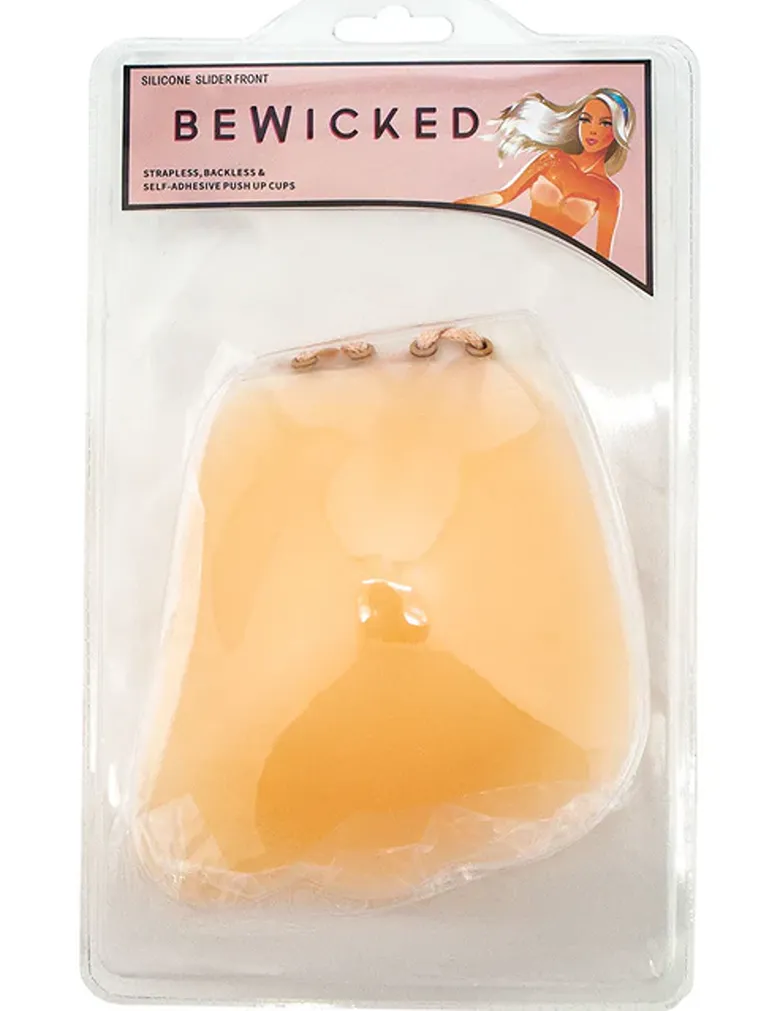 Be Wicked BWXW034 Nude Silicone Tie Up Bra