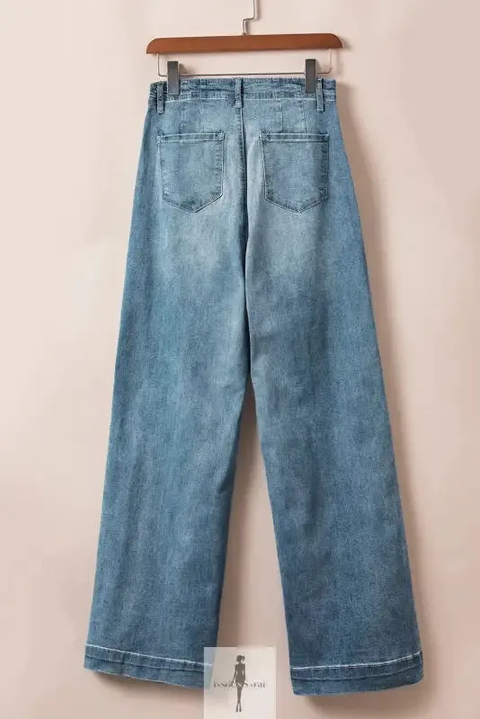 Blue Straight Loose Women Jeans
