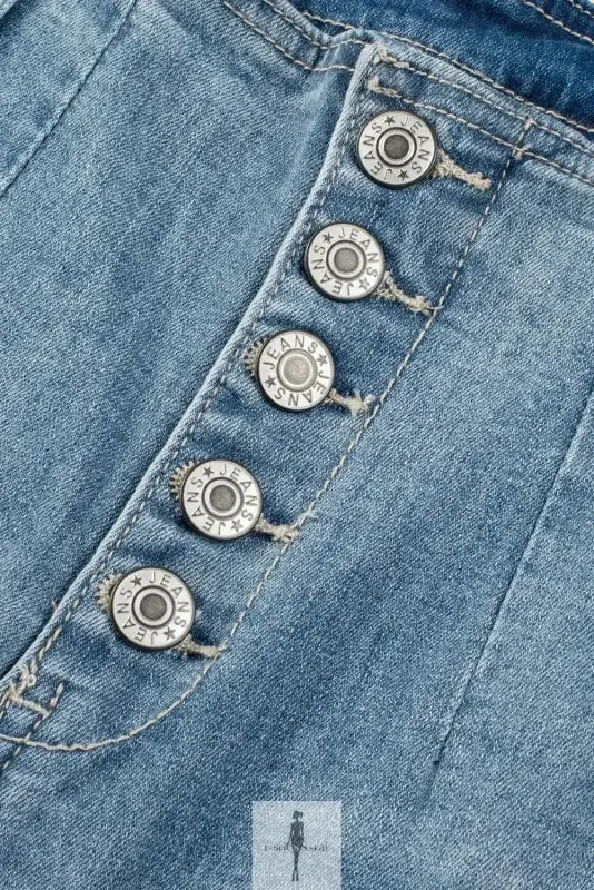 Blue Straight Loose Women Jeans