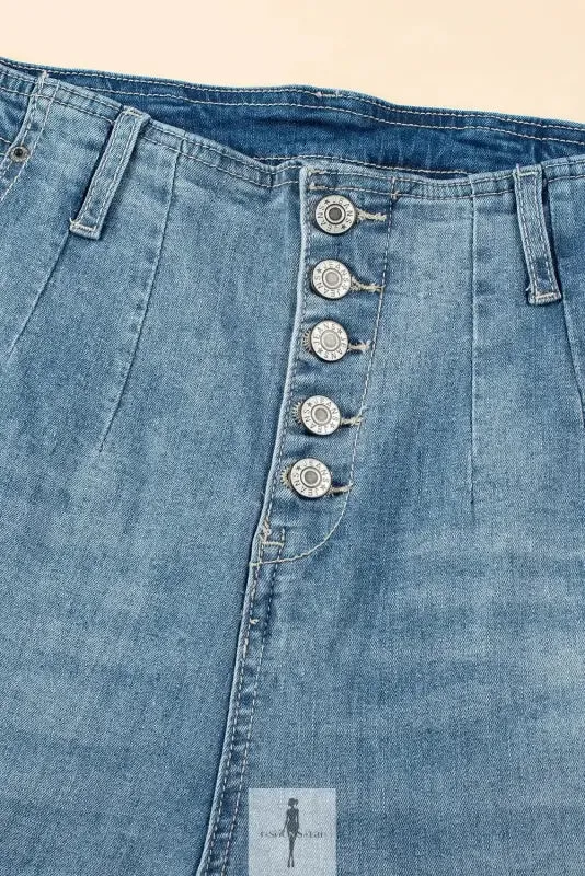Blue Straight Loose Women Jeans