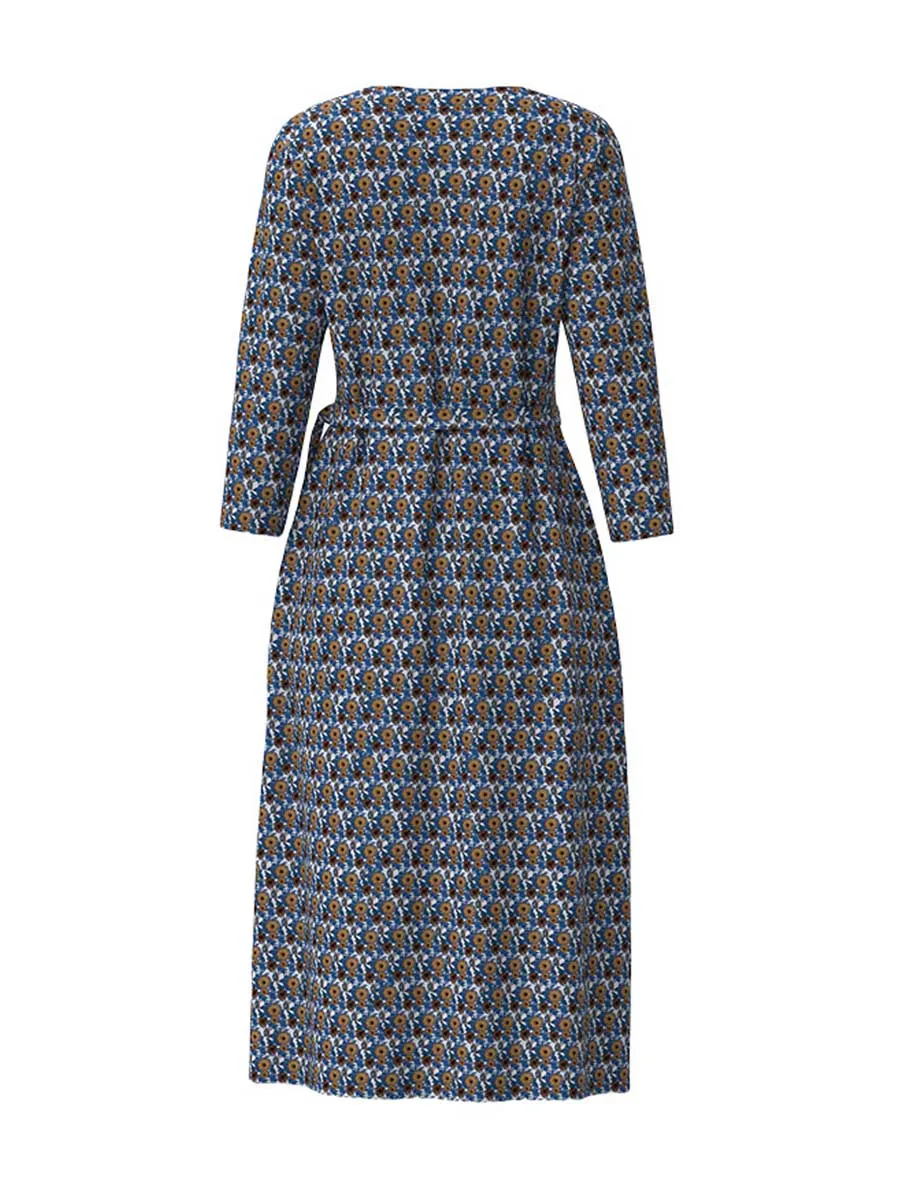 Ditsy Floral Long Sleeved Dress