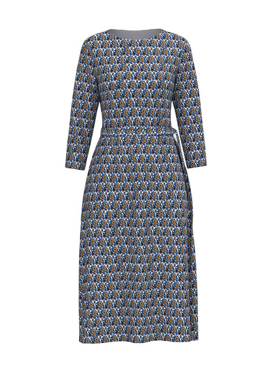 Ditsy Floral Long Sleeved Dress