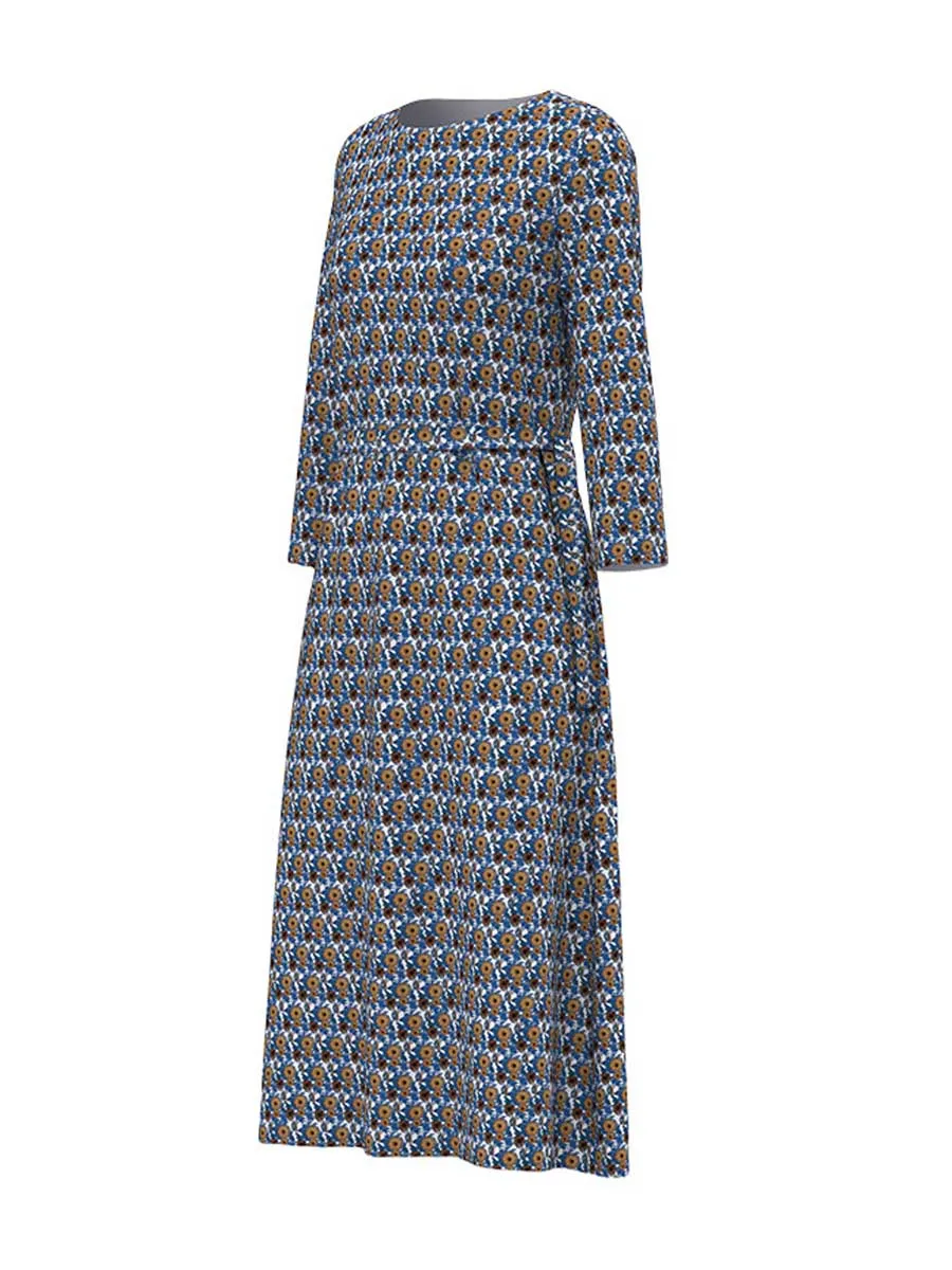 Ditsy Floral Long Sleeved Dress