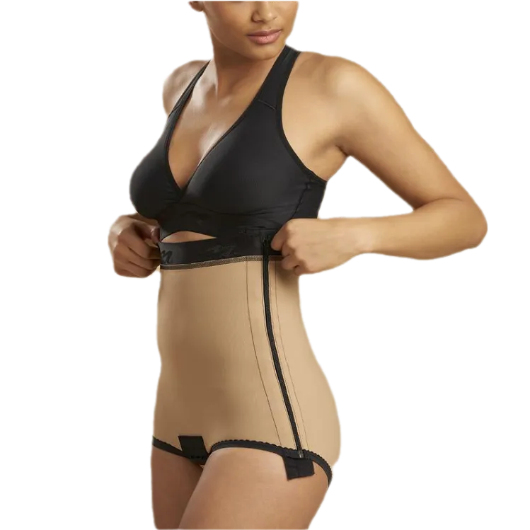 High-Waist With Side Zips Girdle - Bikini Length LGA