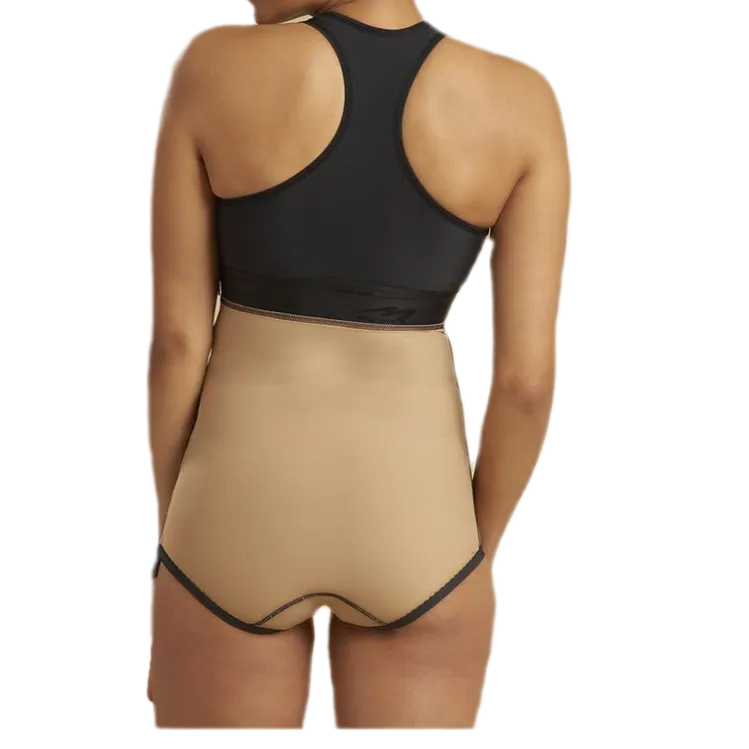 High-Waist With Side Zips Girdle - Bikini Length LGA