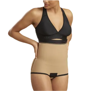 High-Waist With Side Zips Girdle - Bikini Length LGA