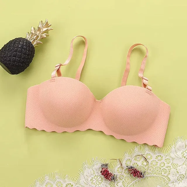 Invisible Bras for Women Seamless Lingerie Push Up Bra Wireless Bralette Strapless Brassiere Female Underwear Intimates #F