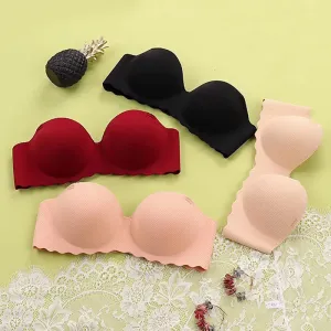 Invisible Bras for Women Seamless Lingerie Push Up Bra Wireless Bralette Strapless Brassiere Female Underwear Intimates #F