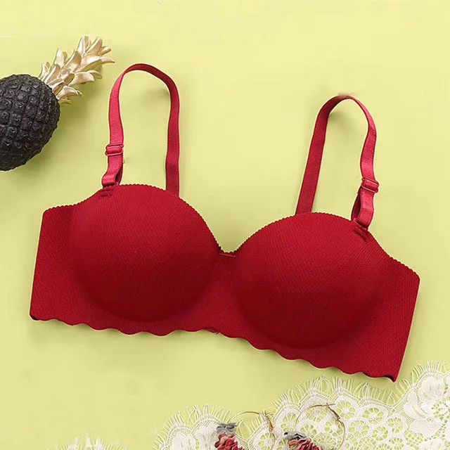 Invisible Bras for Women Seamless Lingerie Push Up Bra Wireless Bralette Strapless Brassiere Female Underwear Intimates #F