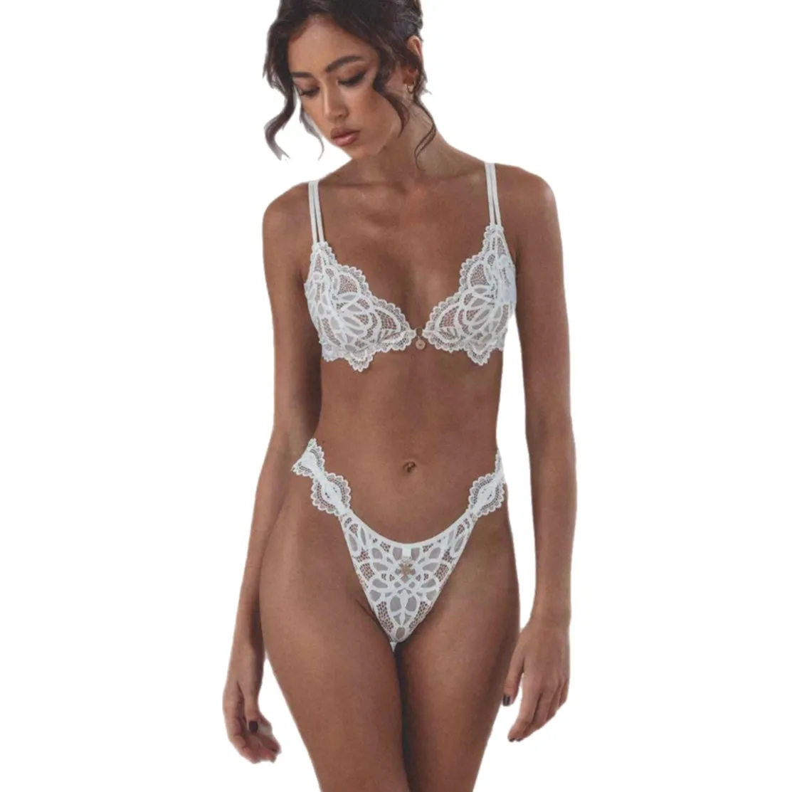 Naran Out All Night White Thong