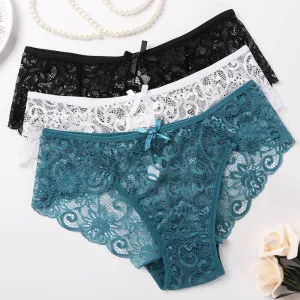 Plus Size S/XL Fashion High Quality Women's Panties Breathable Female Underwear Sexy Lace Lingerie
