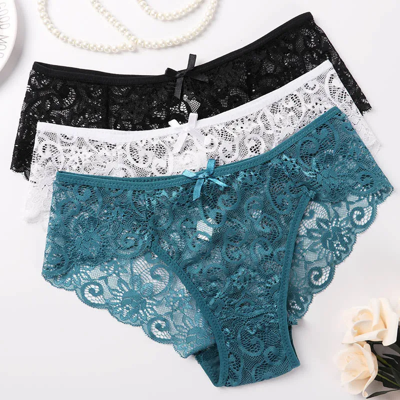 Plus Size S/XL Fashion High Quality Women's Panties Breathable Female Underwear Sexy Lace Lingerie