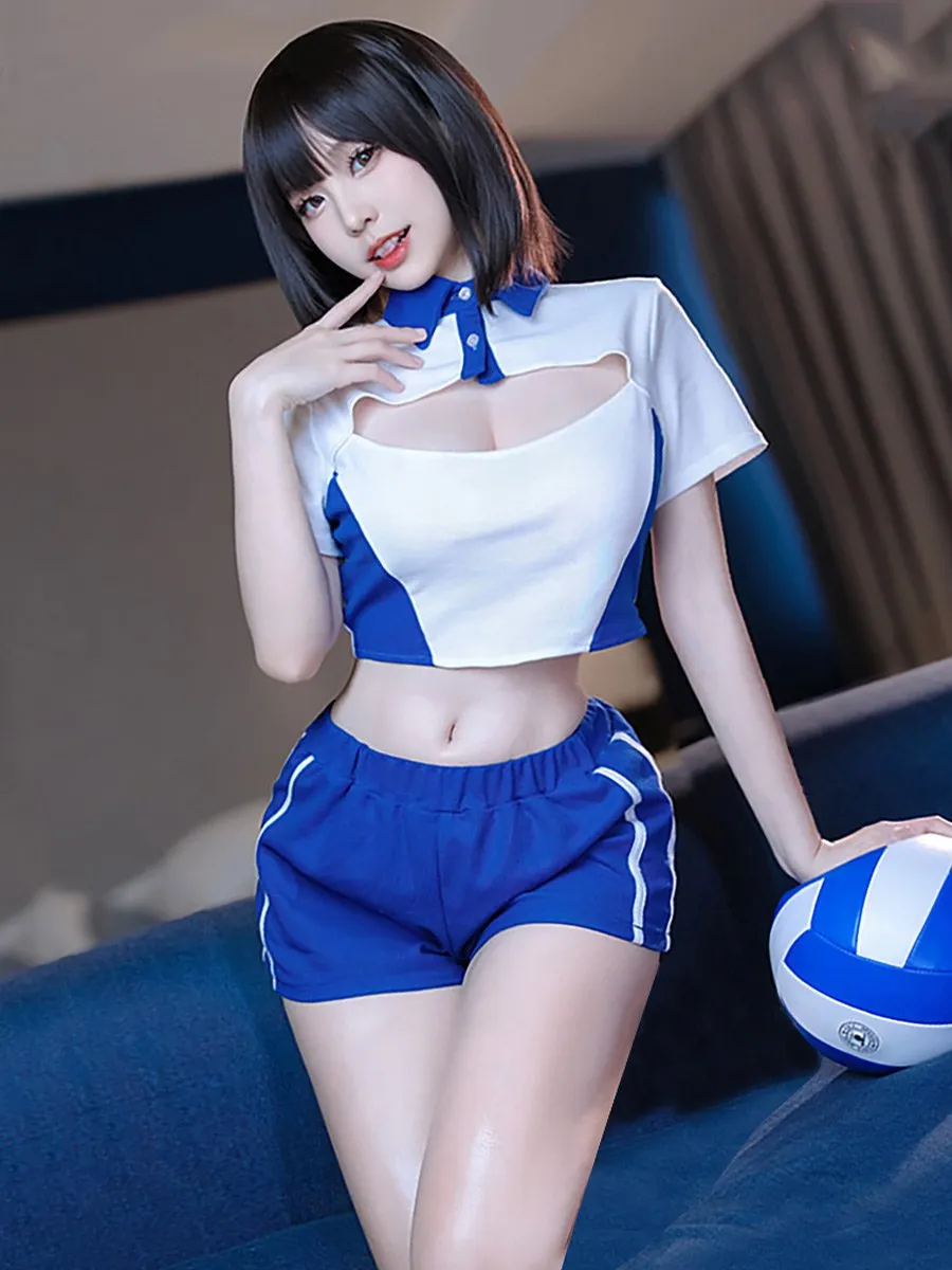 Preppy Two Piece Cheerleader Outfit