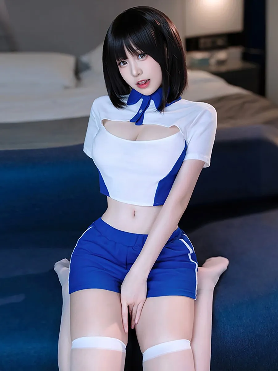 Preppy Two Piece Cheerleader Outfit