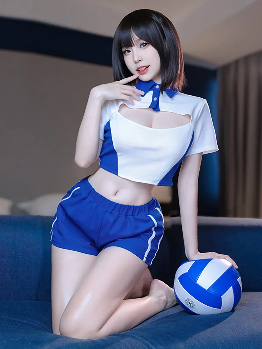Preppy Two Piece Cheerleader Outfit