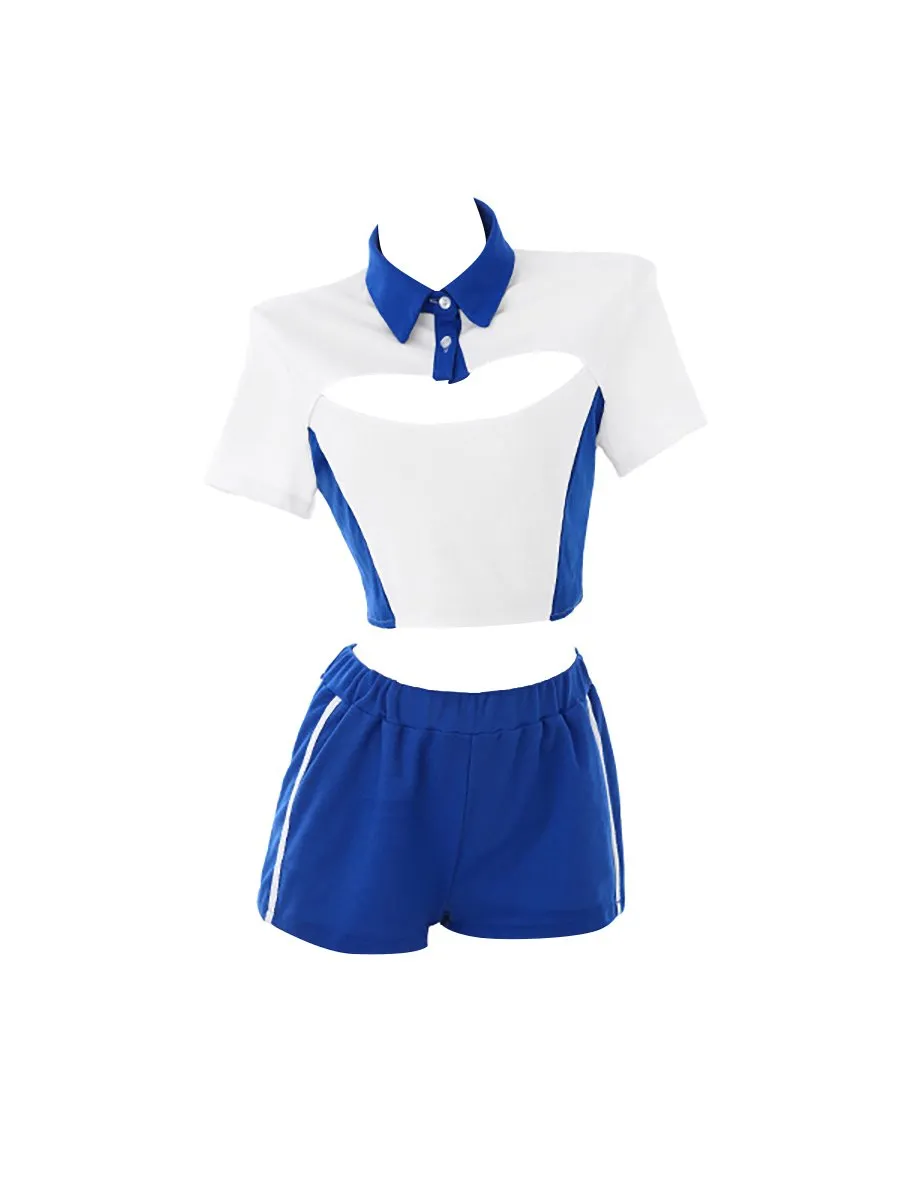Preppy Two Piece Cheerleader Outfit