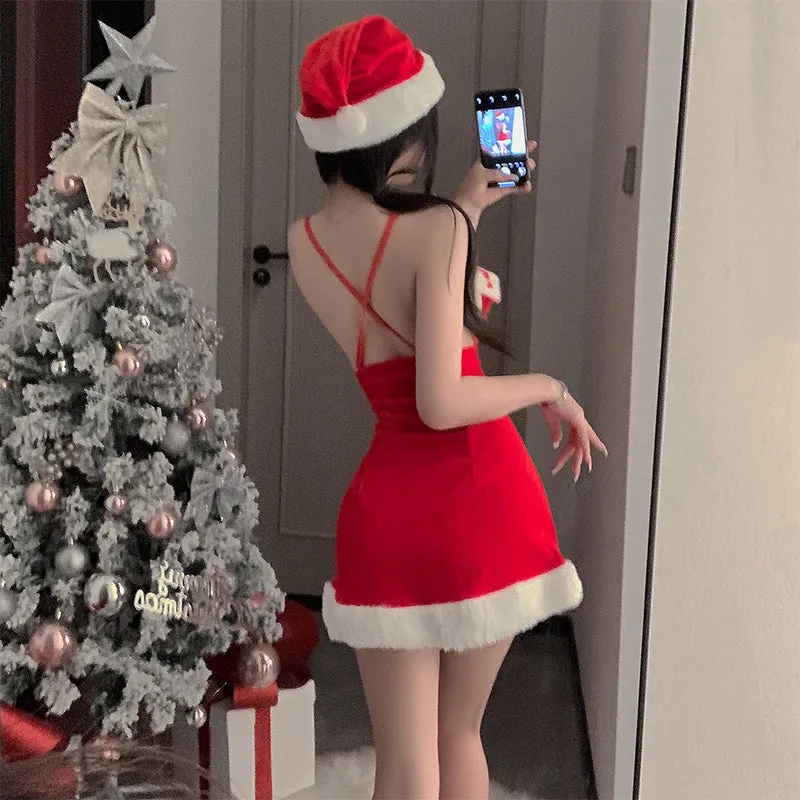 SD-6114 New erotic lingerie Christmas outfit cute plush sexy slim fit