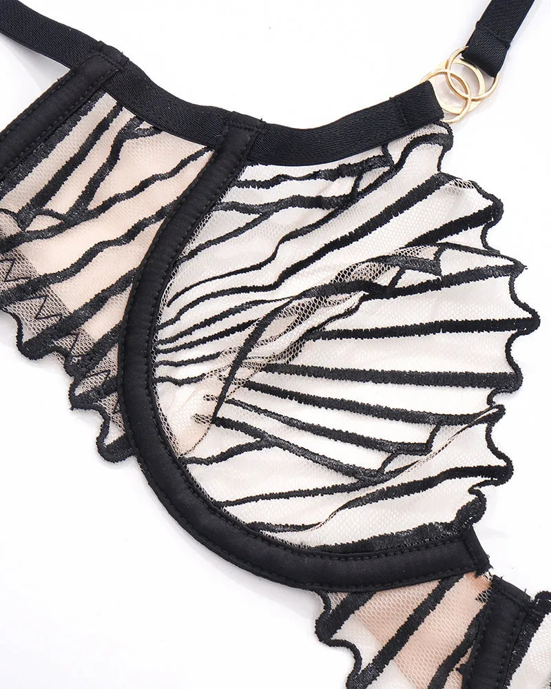 Thin Embroidered Bra and Panty 2 Sets