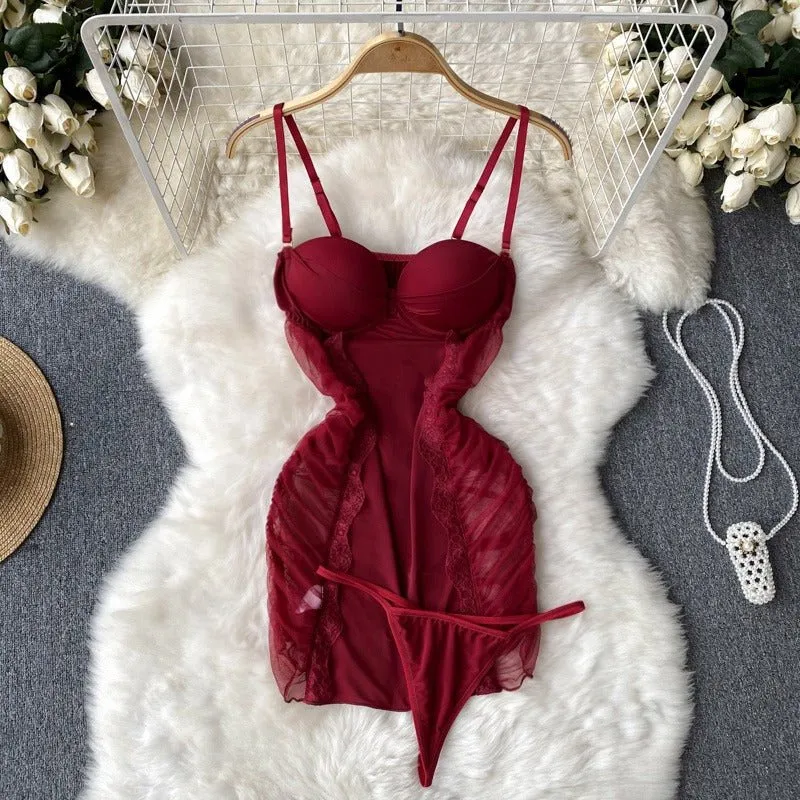 Timeless Glow Sheer White Chemise Lingerie
