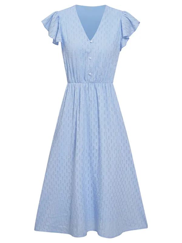 Women Short Sleeve Wind Dress