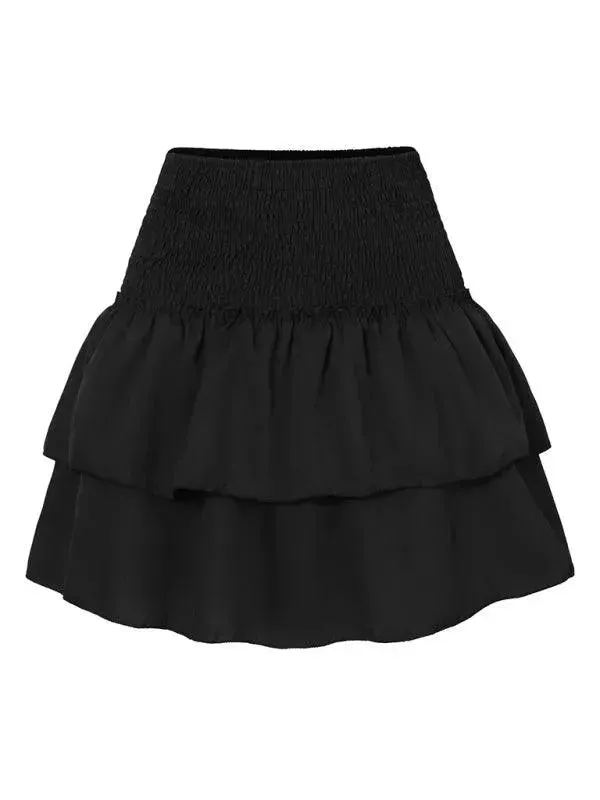 Women's Fashion Ruffled Floral Pleated Skirt