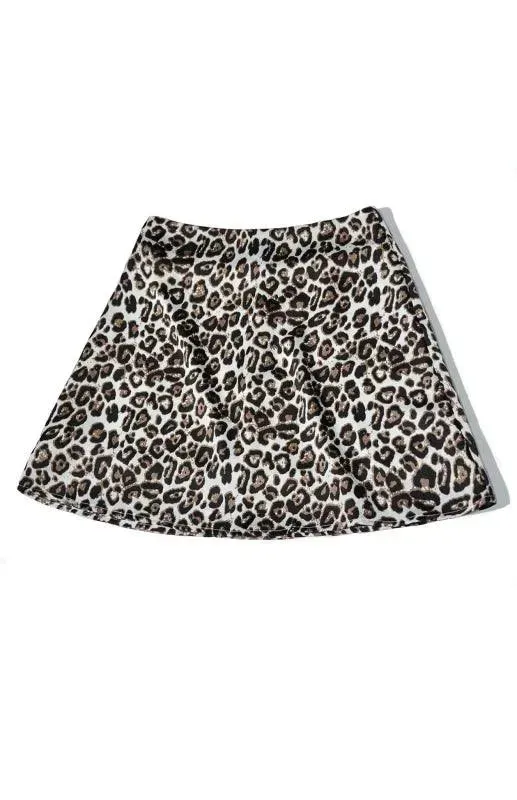 Women's High Waist Satin Printed A-Line Mini Skirt