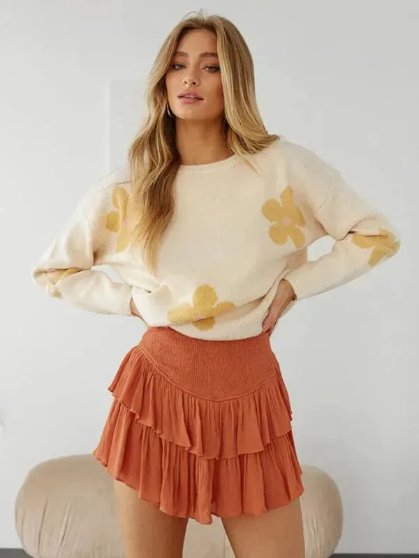 Women's Tiered Mini Skirt