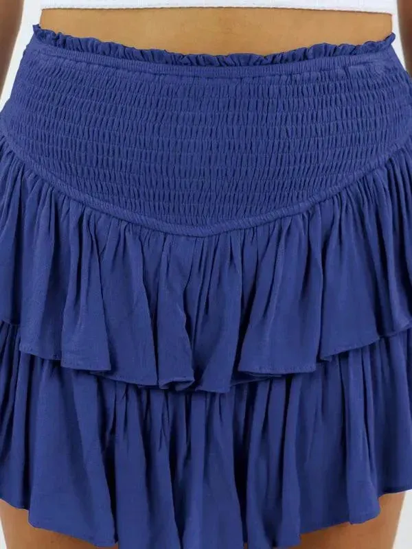 Women's Tiered Mini Skirt