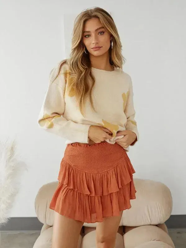 Women's Tiered Mini Skirt