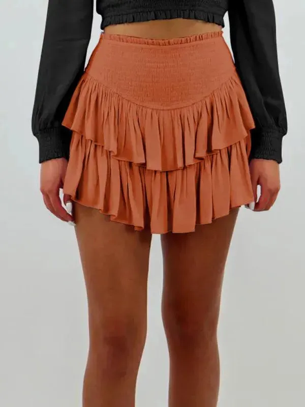 Women's Tiered Mini Skirt
