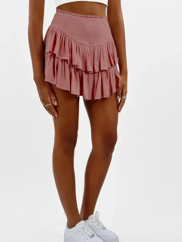 Women's Tiered Mini Skirt