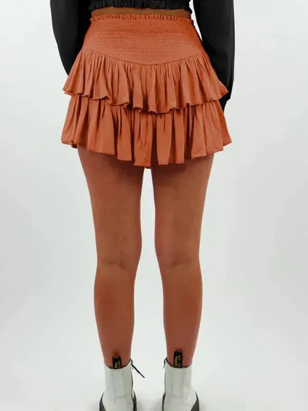 Women's Tiered Mini Skirt