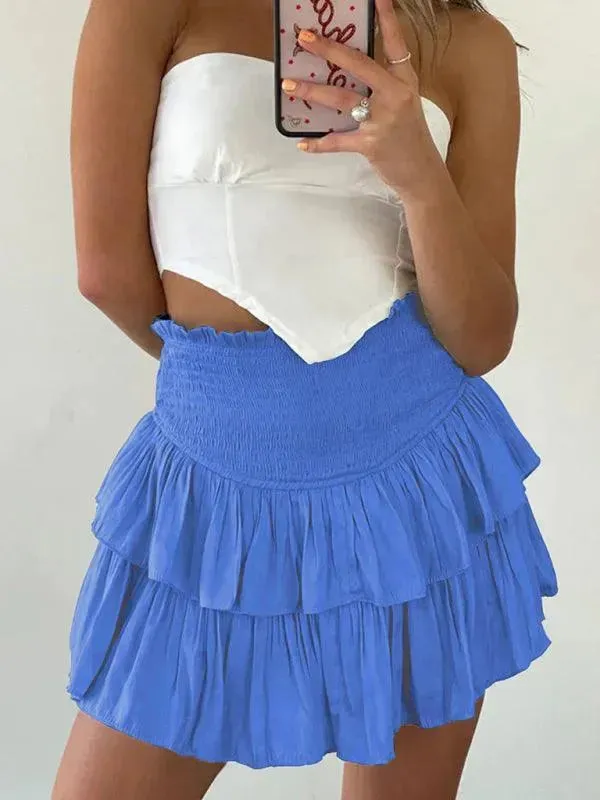 Women's Tiered Mini Skirt