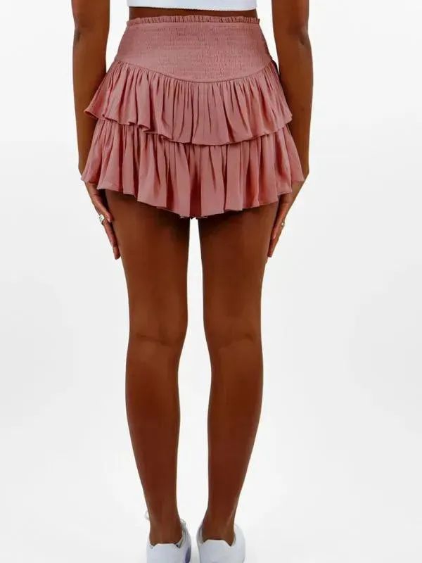 Women's Tiered Mini Skirt