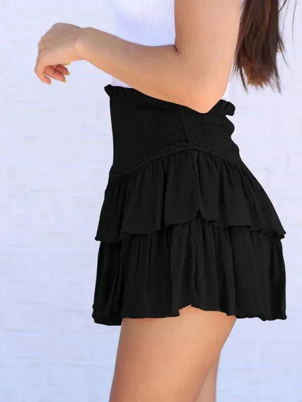 Women's Tiered Mini Skirt