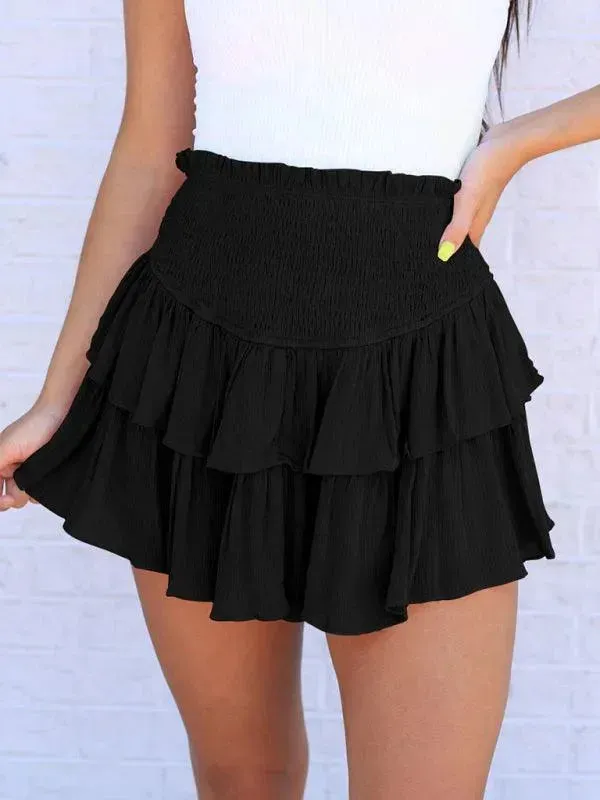 Women's Tiered Mini Skirt