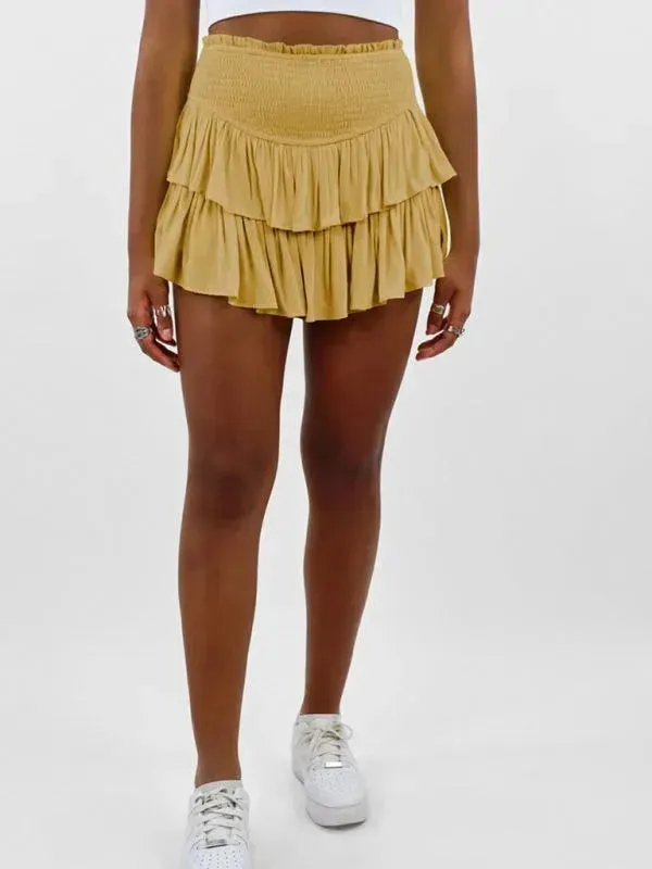 Women's Tiered Mini Skirt