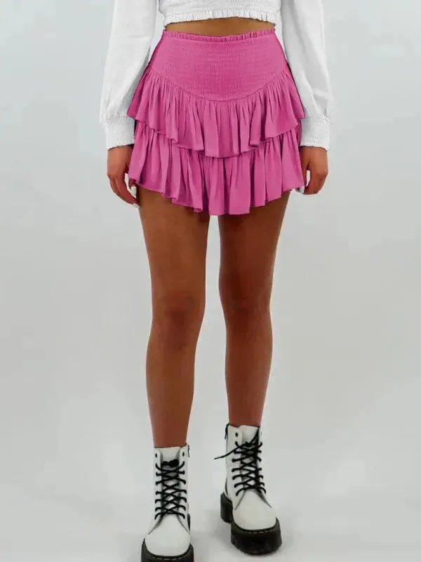 Women's Tiered Mini Skirt